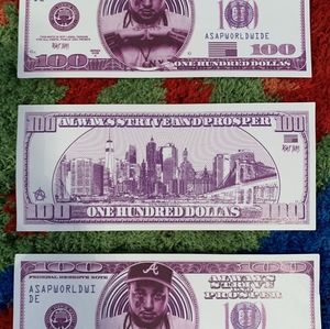 Asap Yams 100$ Dollar Bill 